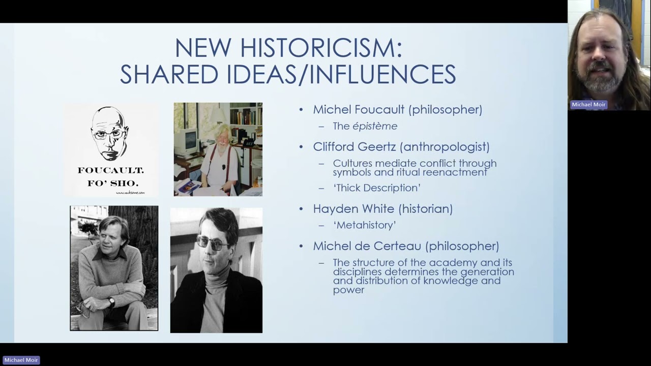 Literary Theory Fall 2024   New Historicism