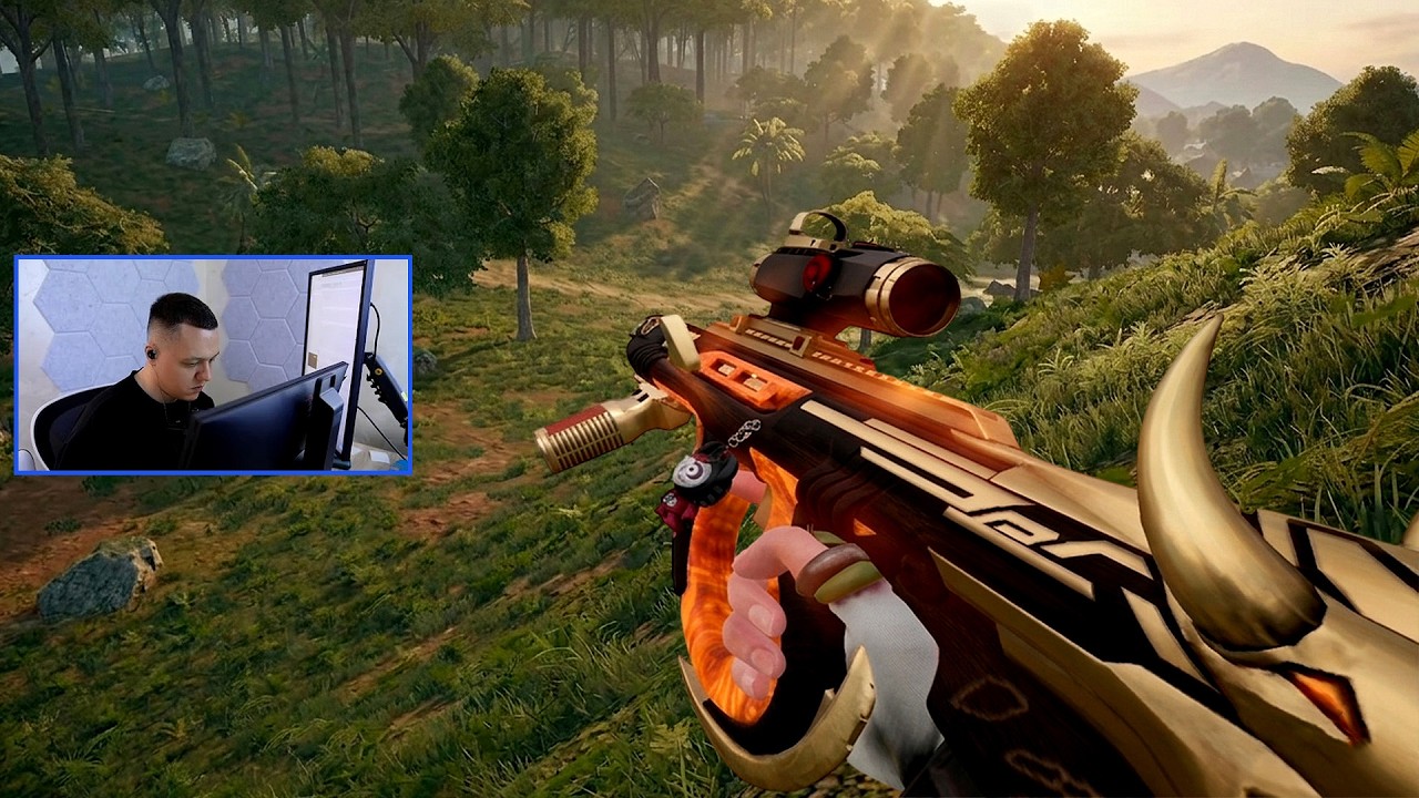 ADOUZ1E Tries New Attachments: Hybrid Scope & Tilted Grip after PUBG New Update