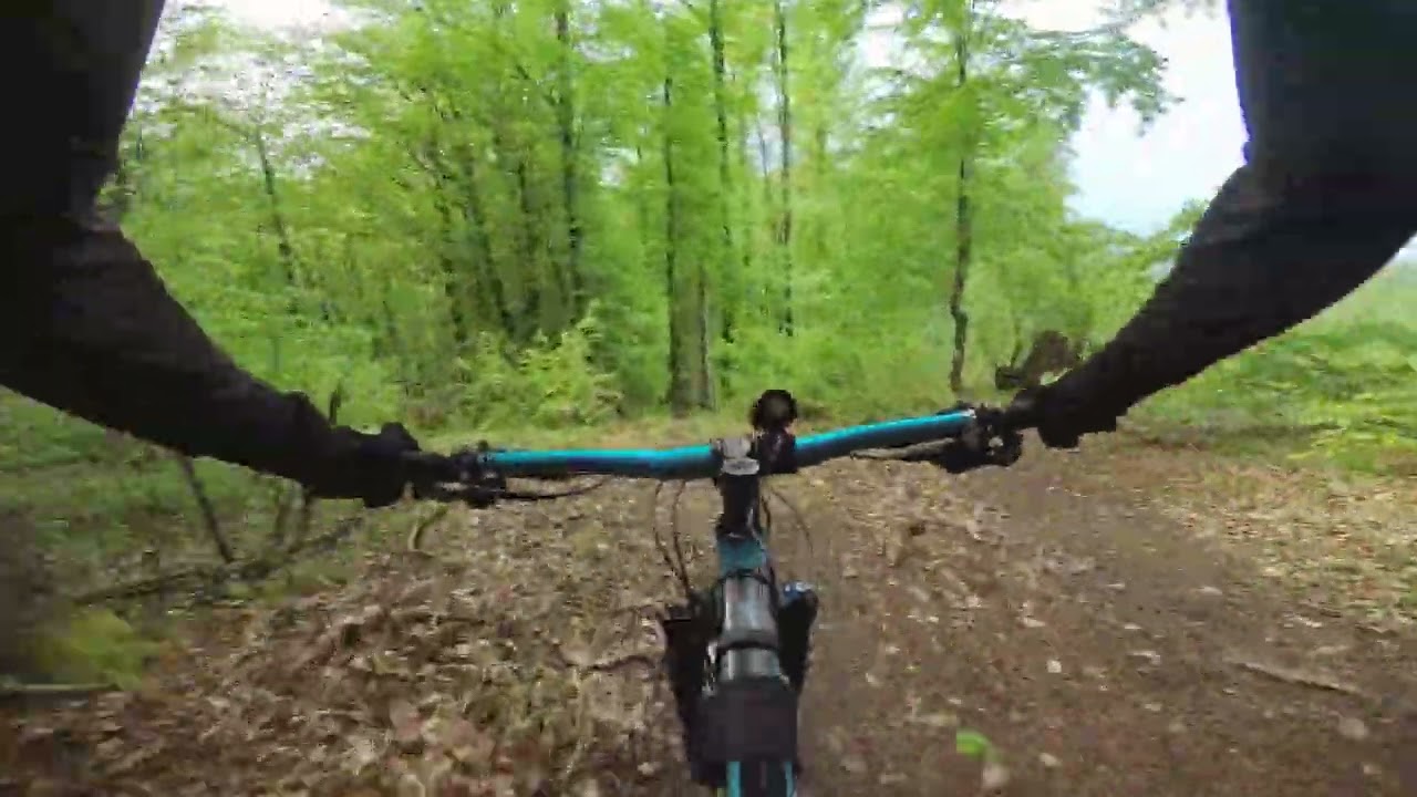 MTB v okolí Zvolena: Poštárka trail vľavo od vysielača upravený // GoPro HERO4 // YI handheld gimbal