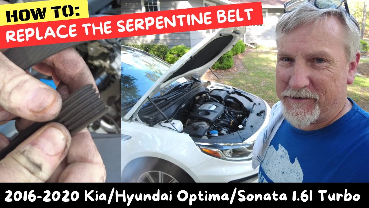 How To: Replacing The Serpentine Belt | 2016-2020 Kia/Hyundai Optima/Sonata 1.6l Turbo