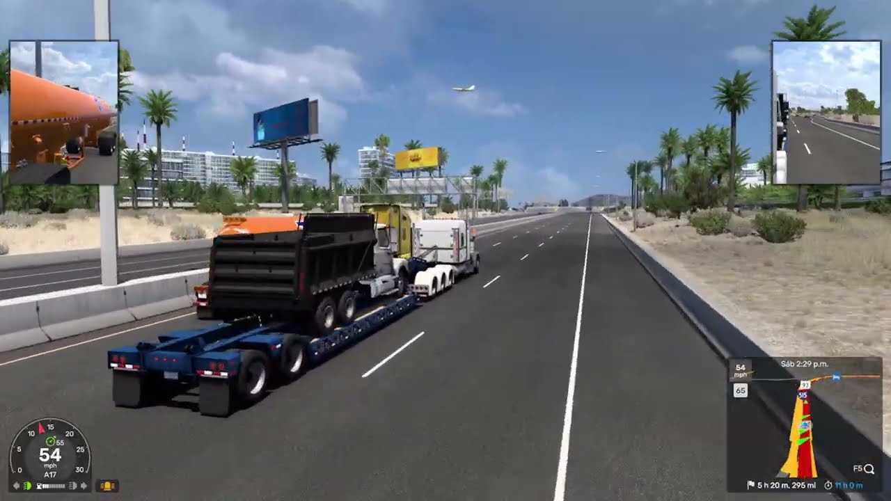 American truck simulator (PC)  Llevamos Camion Volquete de Las Vegas Nevada a Kingman Arizona