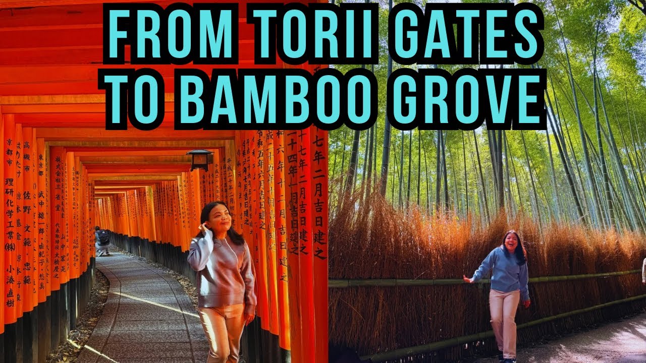 FUSHIMI INARI & ARASHIYAMA BAMBOO FOREST | KYOTO TRAVEL VLOG 