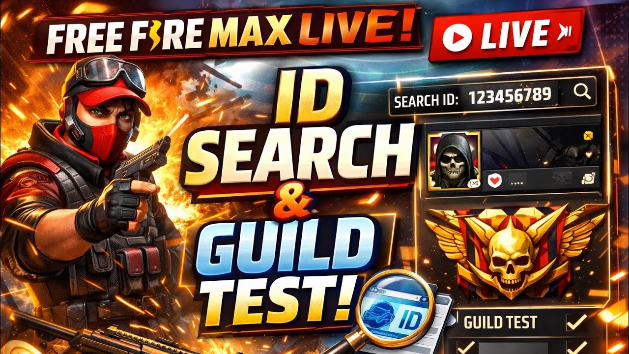 FREE FIRE LIVE GUILD TEST AND CUSTOM ROOMS ❤️