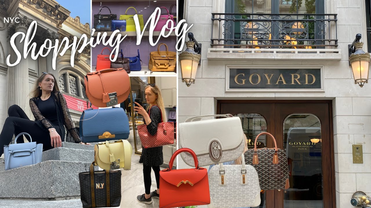 GOYARD, MOYNAT, the RealReal & Saks - Come shopping with me (NYC luxury shopping vlog) Lesley Adina