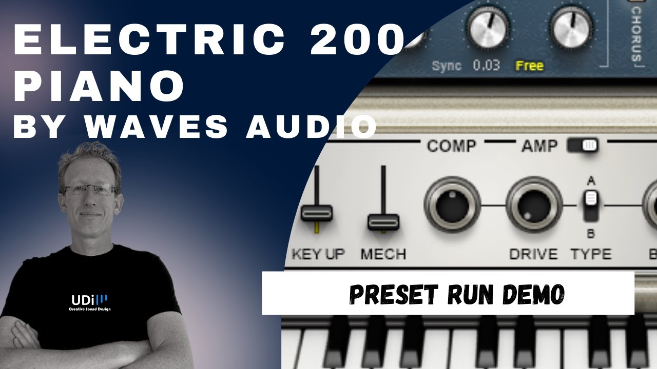 Waves Electric 200 Piano - Demo (no talking) - Get that classic sound and more #udiaudio
