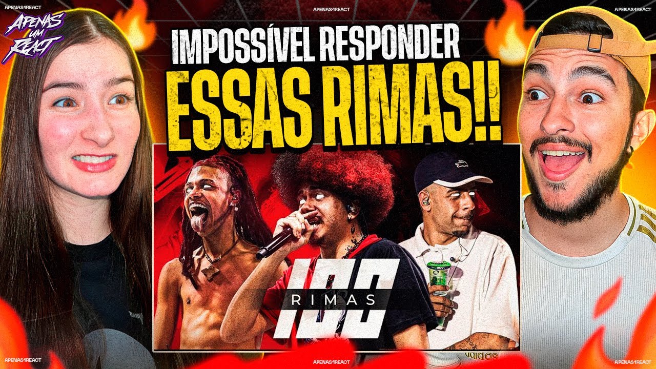 Apenas um react | 100 RIMAS IMPOSSÍVEIS de RESPONDER! 🤬 | Expresso da Rima