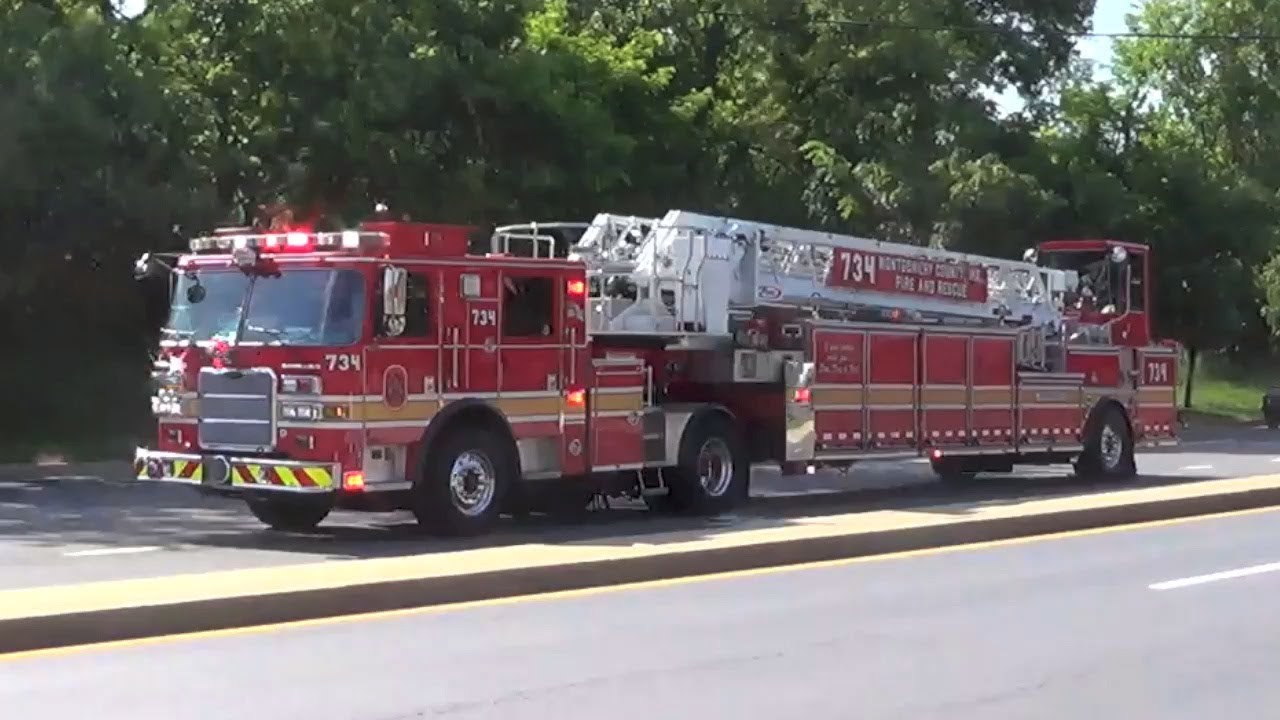 MCFRS Truck 734 Responding