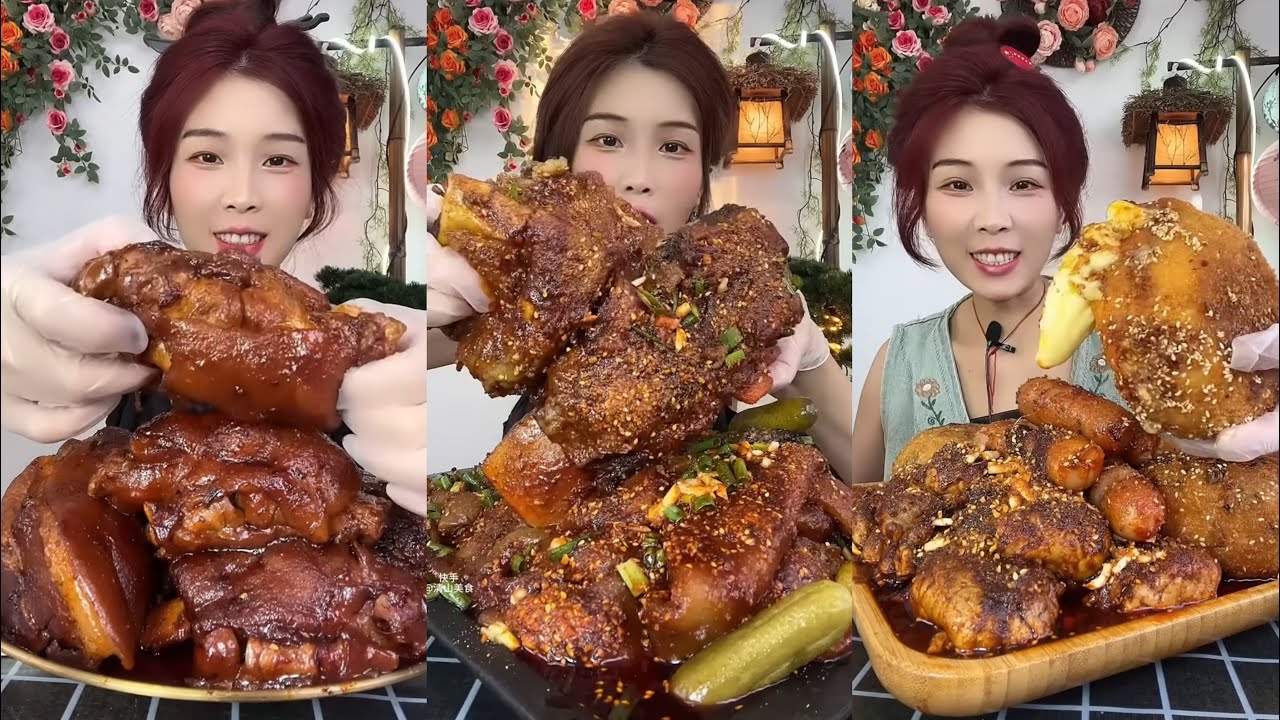 【ASMR】【MUKBANG】 DELICIOUS PORK BELLY 東坡肉 | EATING FOOD SHOW | CHINESE MUKBANG | 食べ | 吃播 LOVE EAT