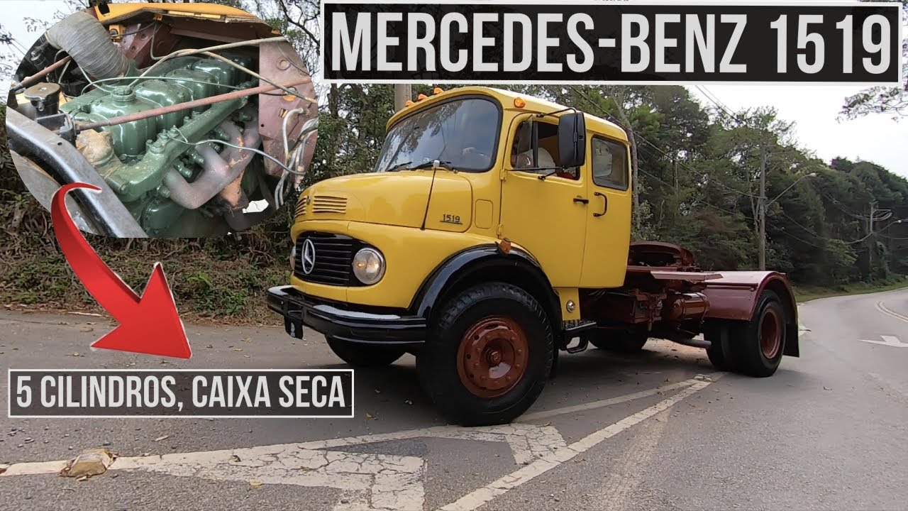MERCEDES-BENZ 1519: o clássico 5 cilindros com caixa seca | Garagem Peso-Pesado