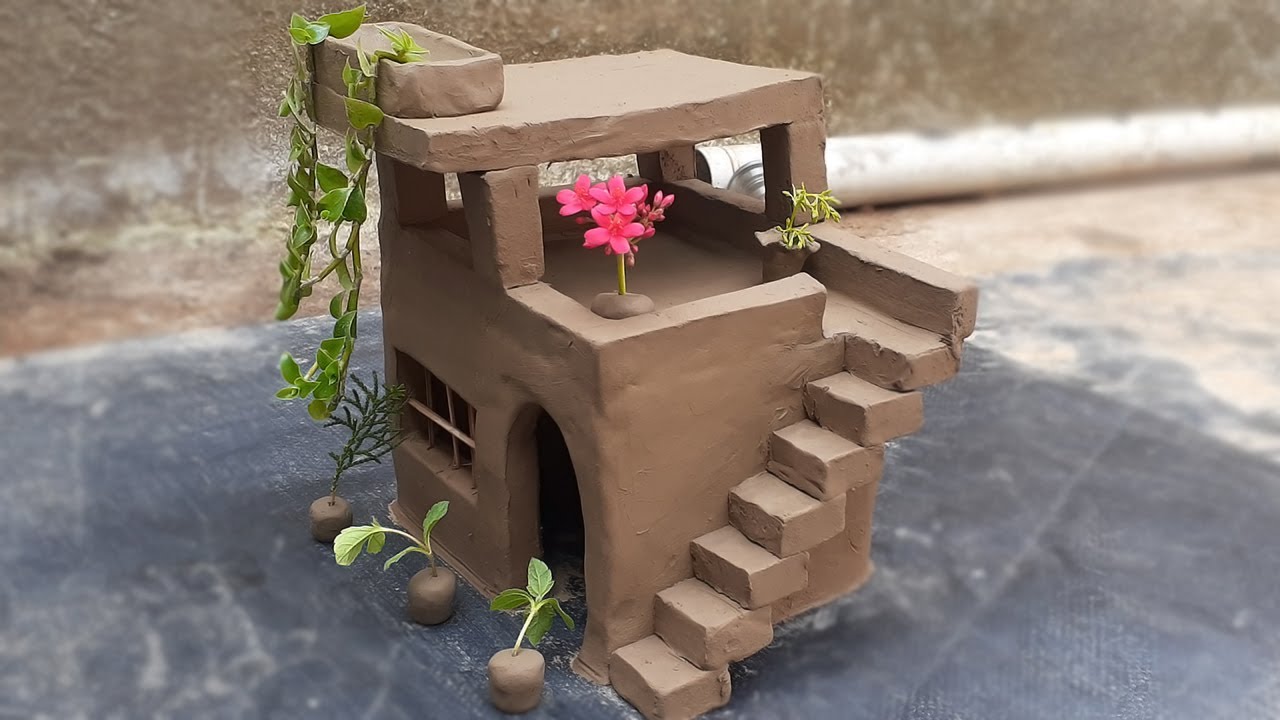Amazing technique build Clay house