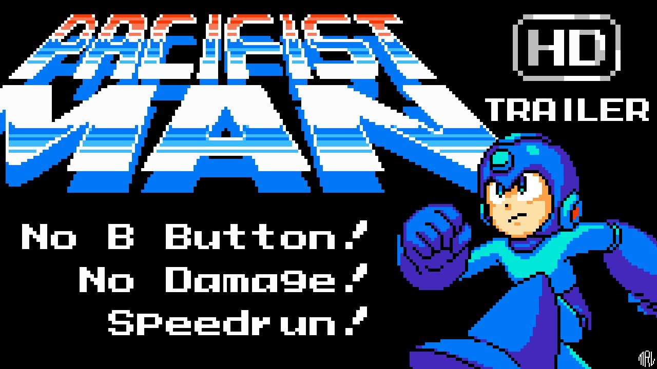 Pacifist Man : Mega Man No B Button No Damage Speedrun Challenge Trailer