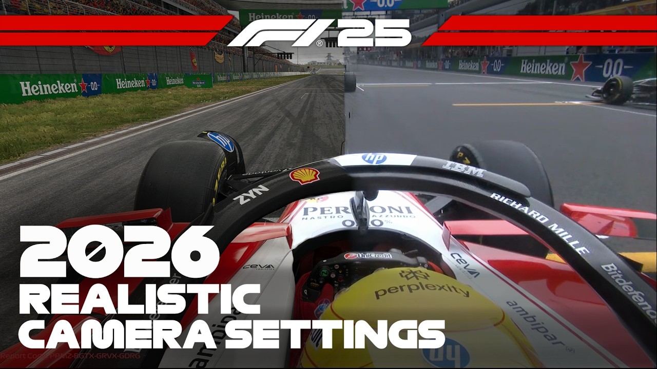 F1 2026 Realistic Camera Settings for F1 25