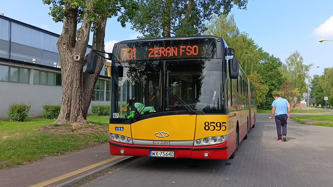 [731] Mza warszawa Solaris urbino 18 III #8595 linia 731 ➡️ Starostwo Powiatowe (Legionowo)