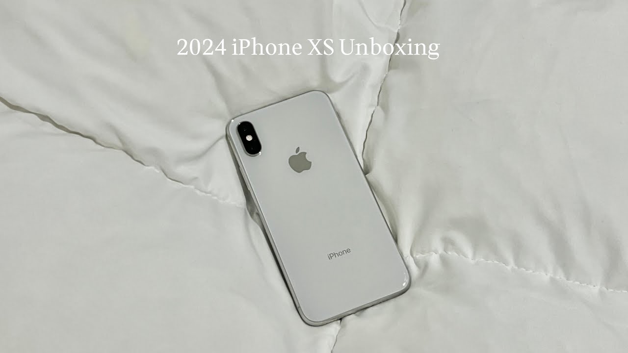 2024 iPhone XS Silver Unboxing | 아이폰 xs 실버 256GB 언박싱 📱 카메라 색감.배터리.메인폰 실사용 후기 ✉︎.✴︎*