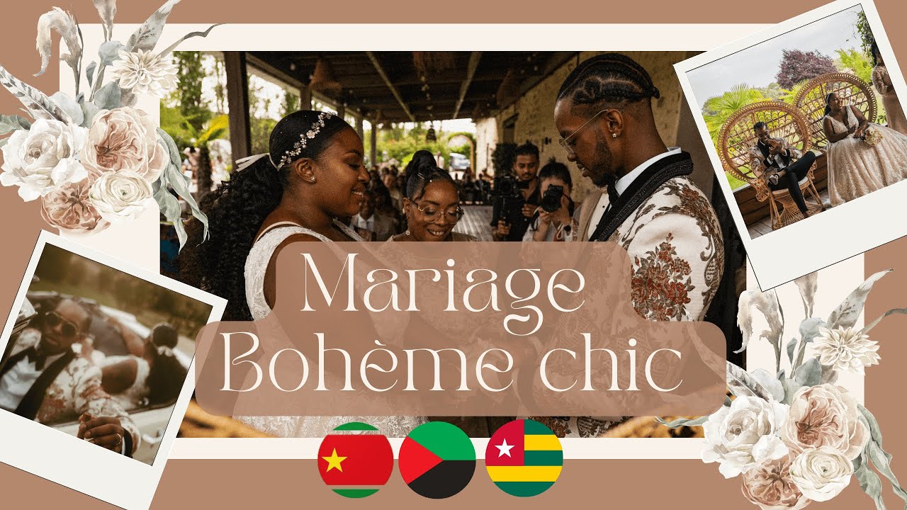 MARIAGE BOHEME CHIC ANTILLAIS -TOGOLAIS  | MELANIE & PHILIPPE