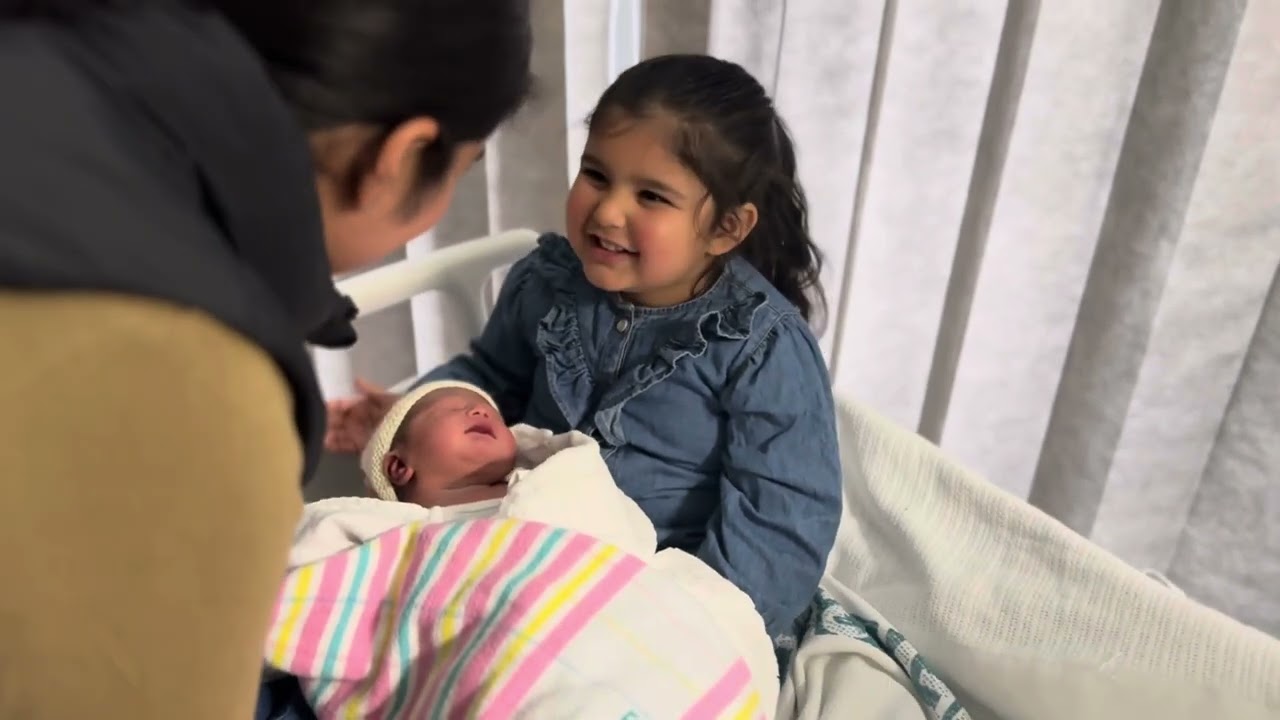 Sisters going to meet baby….