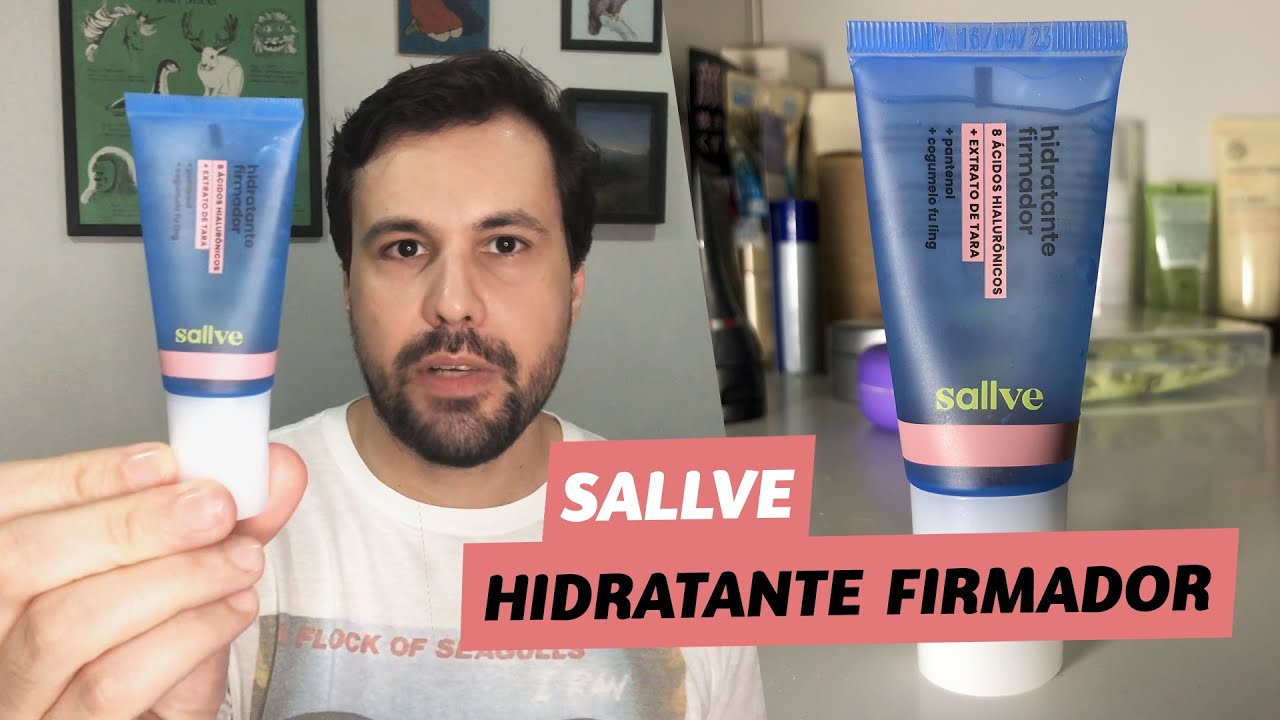 RESENHA HIDRATANTE FIRMADOR Sallve com 8 ácidos hialurônicos
