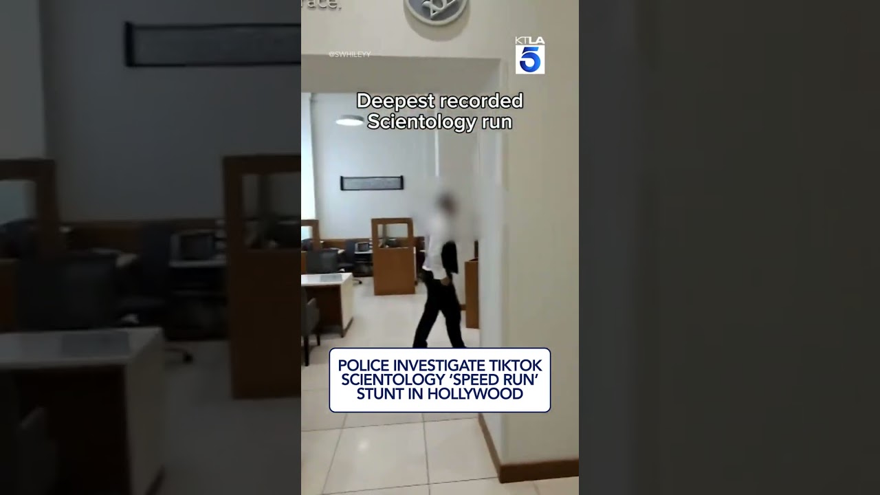 Police investigate TikTok Scientology &lsquo;speed run&rsquo; stunt in Hollywood