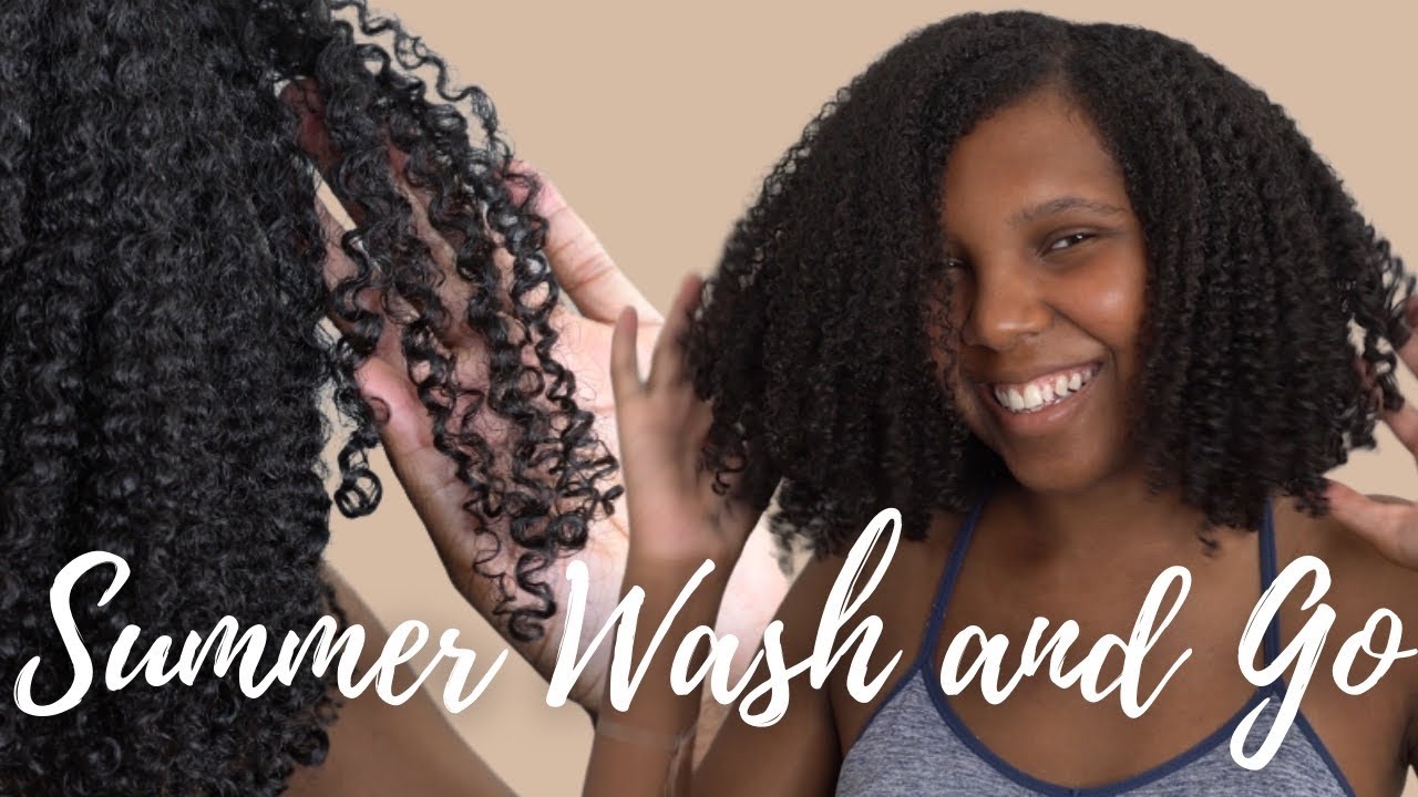 DETAILED Summer Wash and Go Routine | No Oils or Butters
