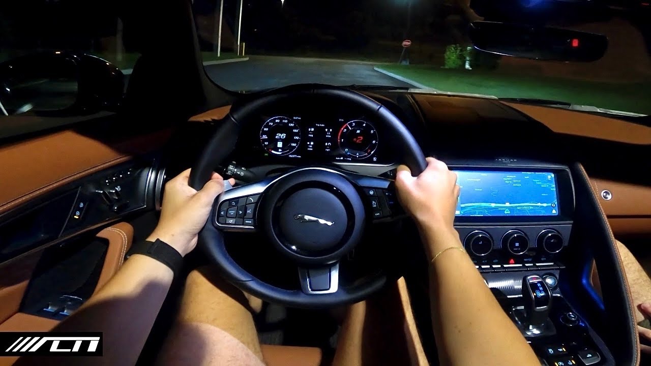 2024 Jaguar F-Type P450 R-Dynamic POV Night Drive /// Allcarnews