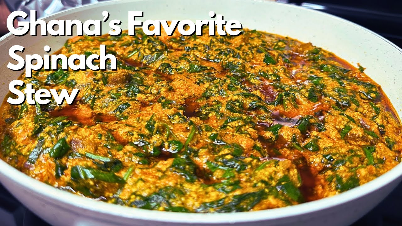 This Ghanaian Kontomire Stew Recipe Will Change How You Eat Spinach | Palaver Sauce | Spinach Stew
