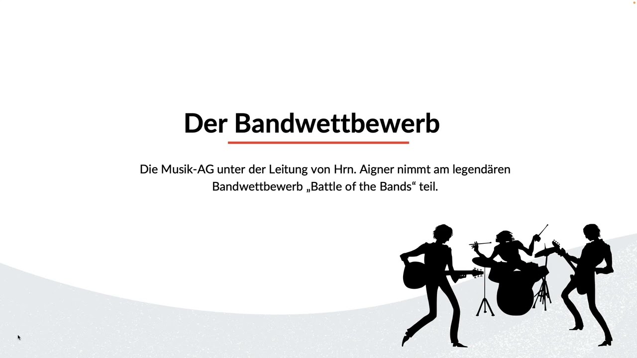 Ihr Schulalltag mit der WebUntis Plattform: Die Organisation einer Bandwettbewerb-Teilnahme