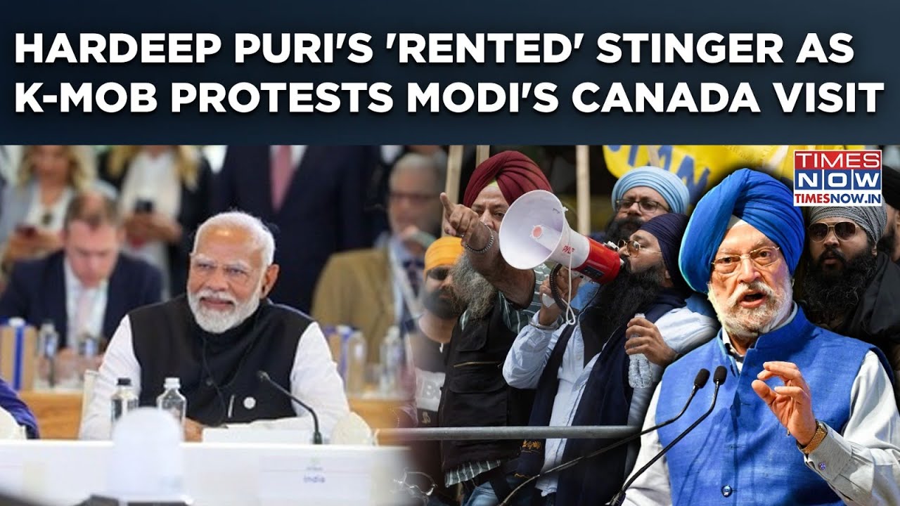 Hardeep Puri's 'Rented' Stinger As Khalistani Convoys Set Out In Protest In Canada| Modi At G7 2025