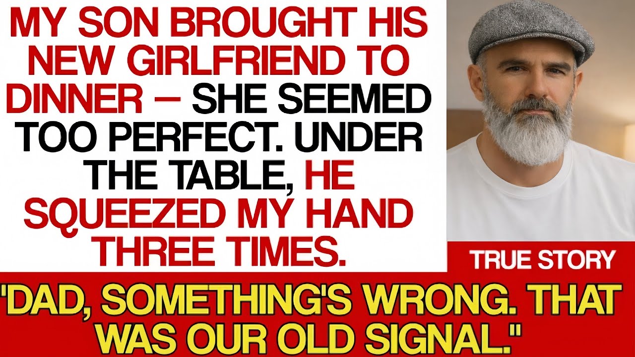 At Sunday Dinner, My Son Squeezed My Hand Three Times - Our Old Signal That Meant, 