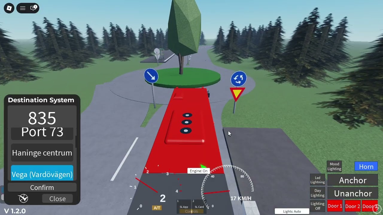 Haningetrafiken roblox linje 835 från Port 73 till Vega (inte vardövägen truckvägen) (del 3 av 4)