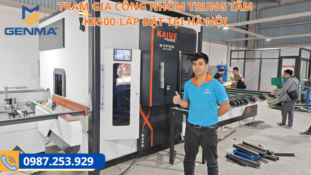 LẮP ĐẶT TRẠM GIA CÔNG NHÔM TRUNG TÂM KAIYUE K6500 CHO CÔNG TY HCC |LH: 0987.253.929|