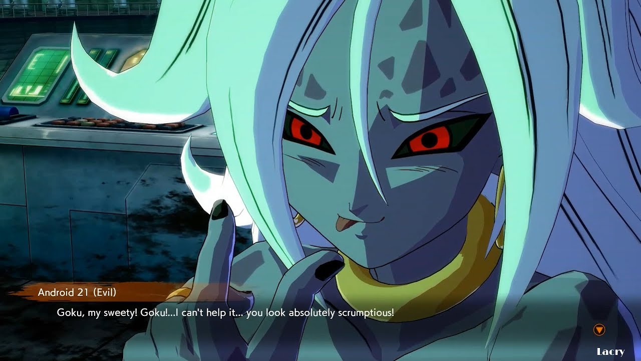 Dragon Ball FighterZ Android 21 Falls in Love With Goku & Wants to Eat Him (DBFZ)
