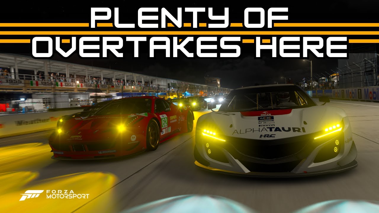 Plenty of overtakes in this night race | Sebring International | Acura NSX GT3 | Forza Motorsport