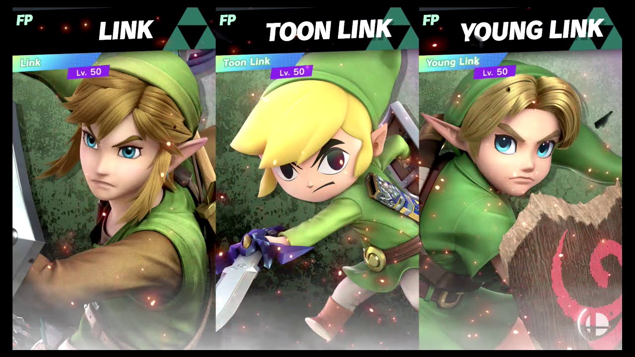Super Smash Bros Ultimate Amiibo Fights – Request #17221 Link vs Toon Link vs Young Link