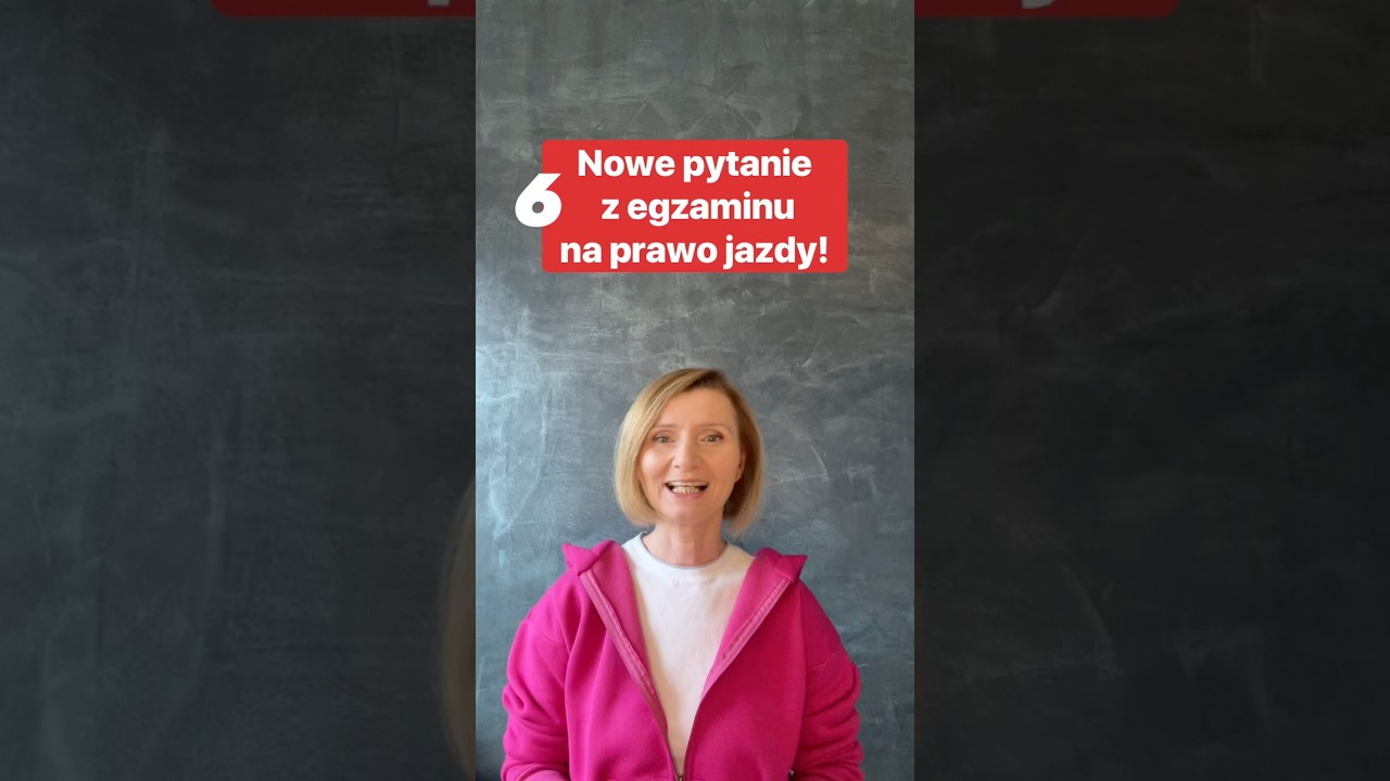 Nowe pytanie z egzaminu na prawo jazdy 