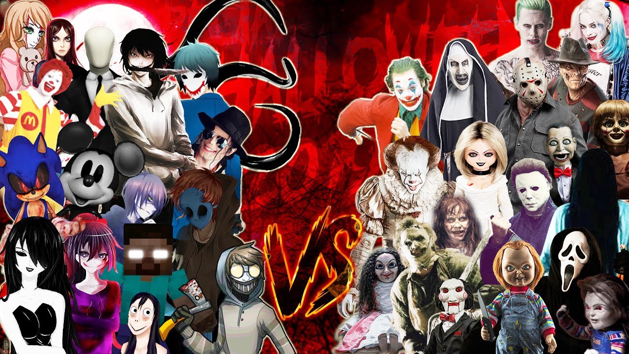 IT SAW CHUCKY JOKERS VS. JEFF SLENDER HEROBRINE ZALGO SONIC RAP ║ (Especial Halloween BONUS)