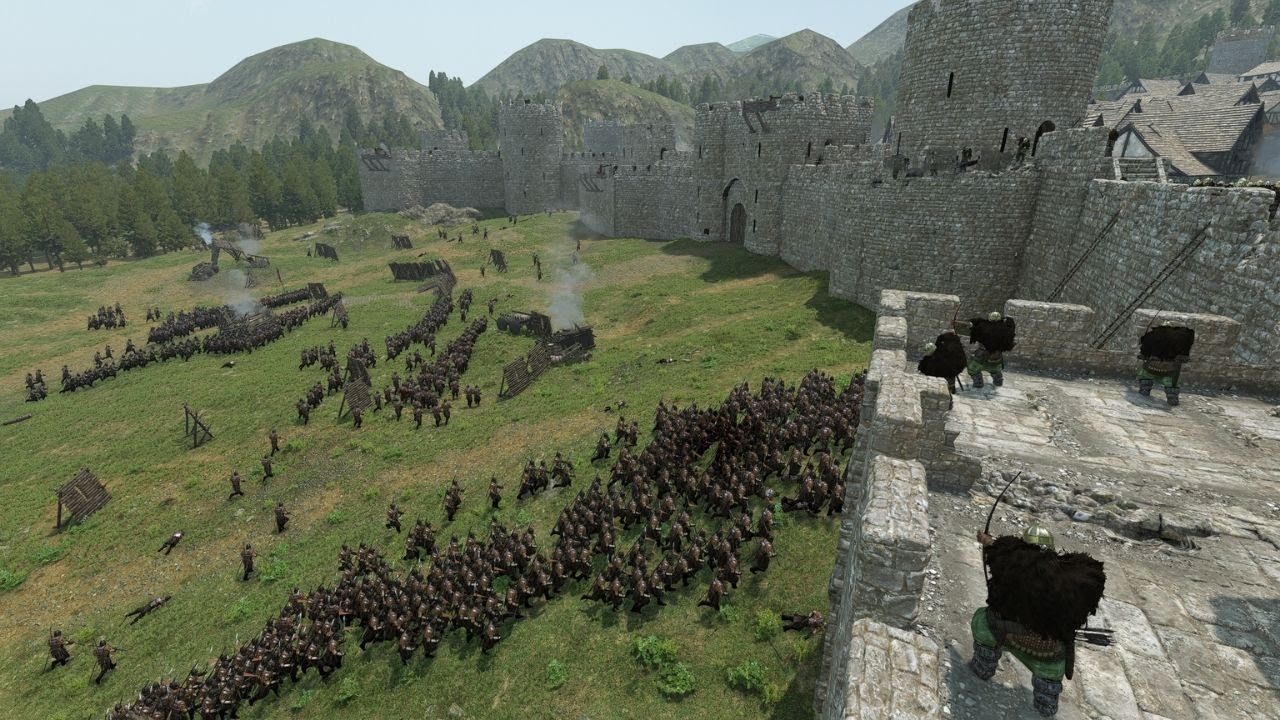 150 Fian Champions vs. 1000 Elite Menavliatons Epic Siege Defense! - Mount & Blade II: Bannerlord