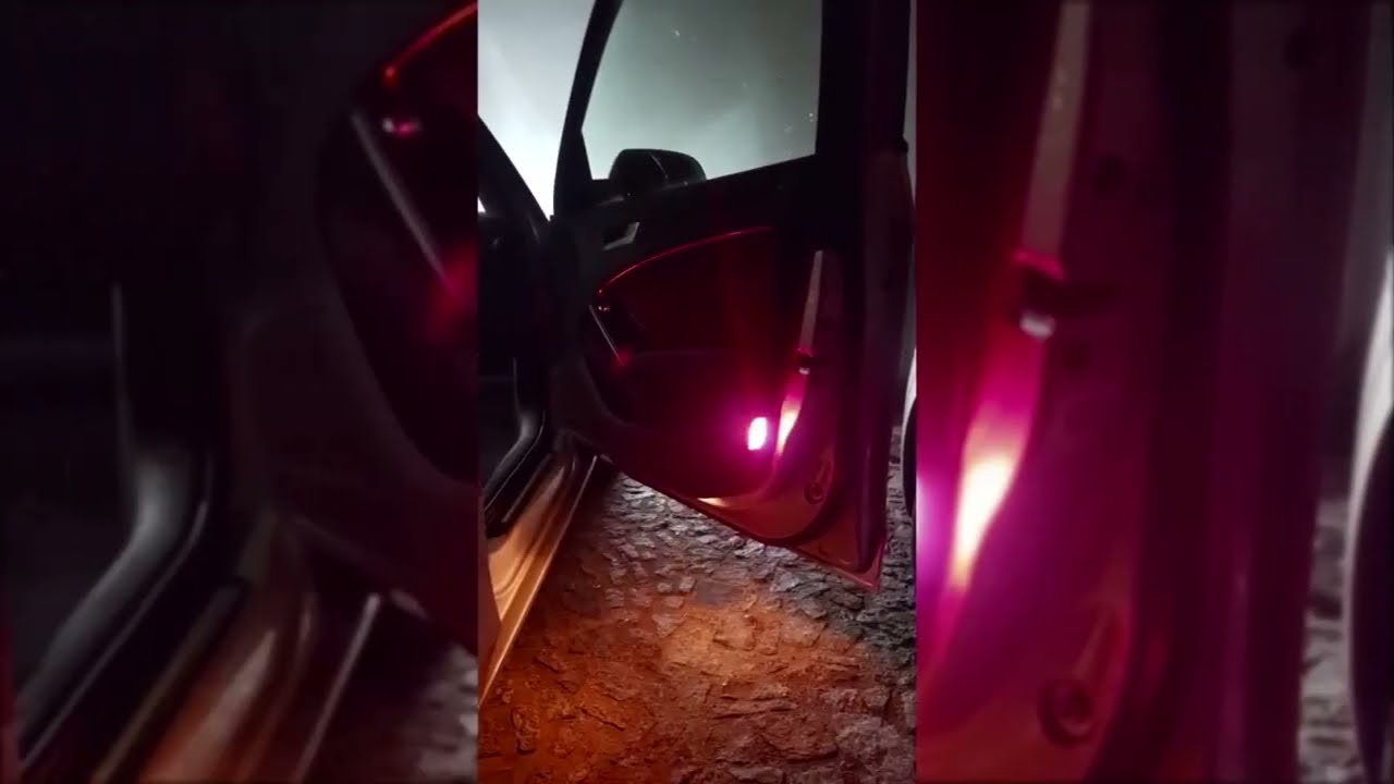MONTAŻ OŚWIETLENIA DRZWI. ORAZ RED AMBIENT AUDI A4 B8.5