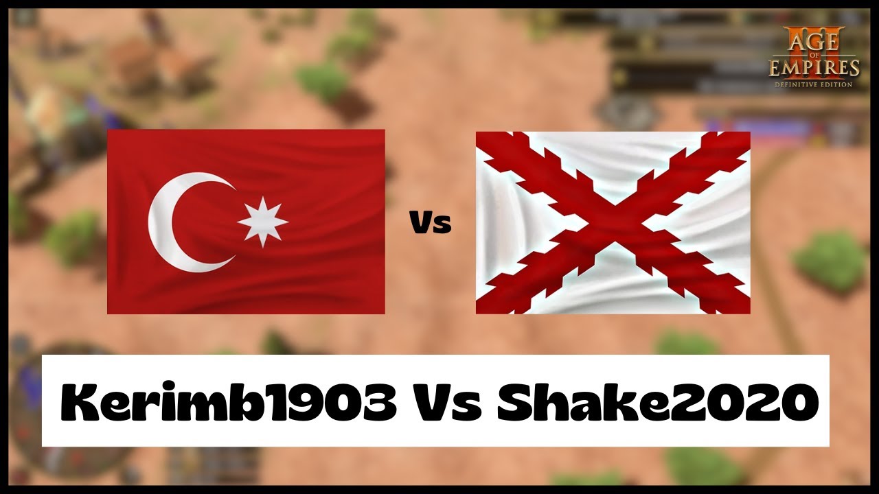 Age of Empires 3- Otto Vs Spain | Kerimb1903 Vs Shake2020 | Aoe3 DE | 1v1 Pro Gameplay | 4K
