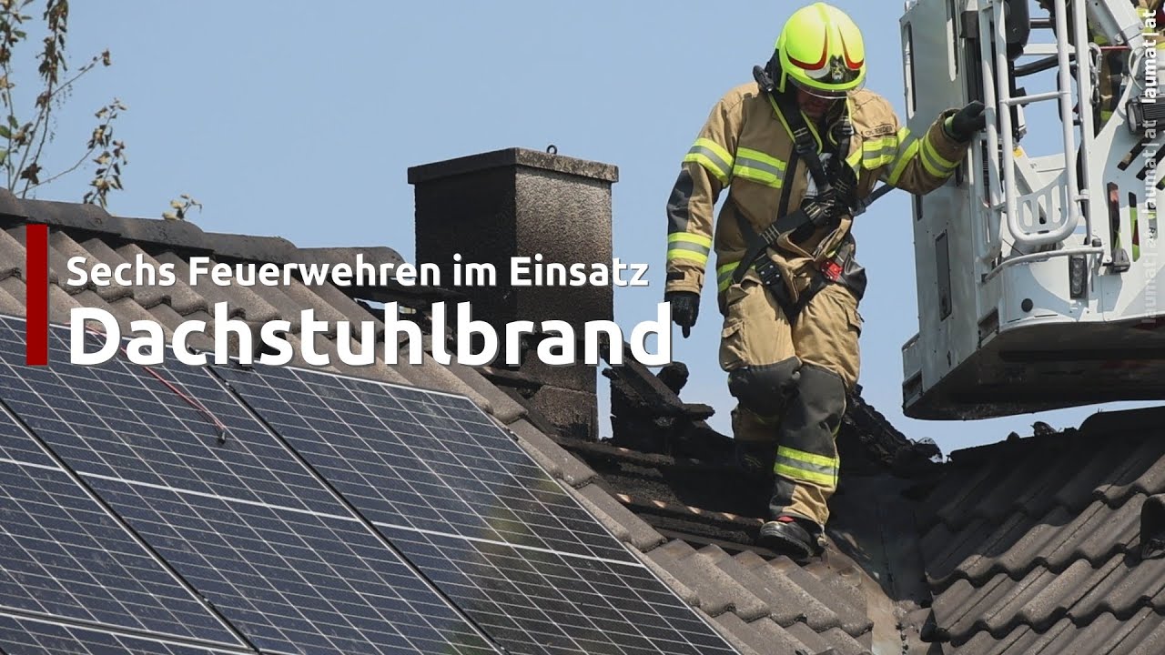 Sechs Feuerwehren bei Brand im Dachbereich eines Wohnhauses in Kematen an der Krems im Einsatz