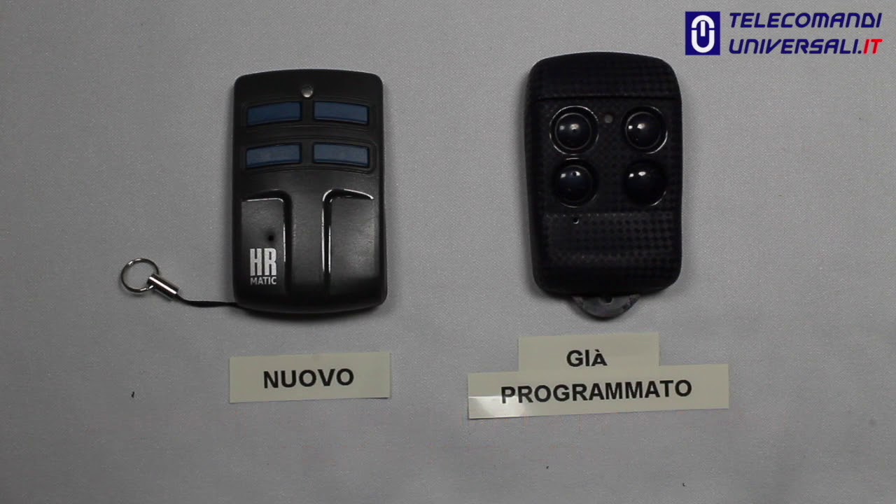 Come copiare telecomandi Rolling-code con un telecomando HR Multi 2