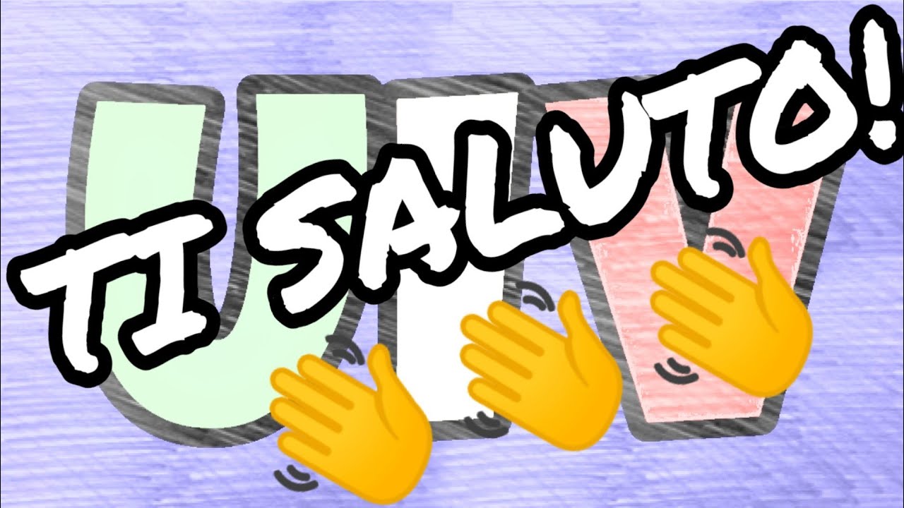 SALUTAMELO! (Come ricambiare un saluto) - Il verbo 