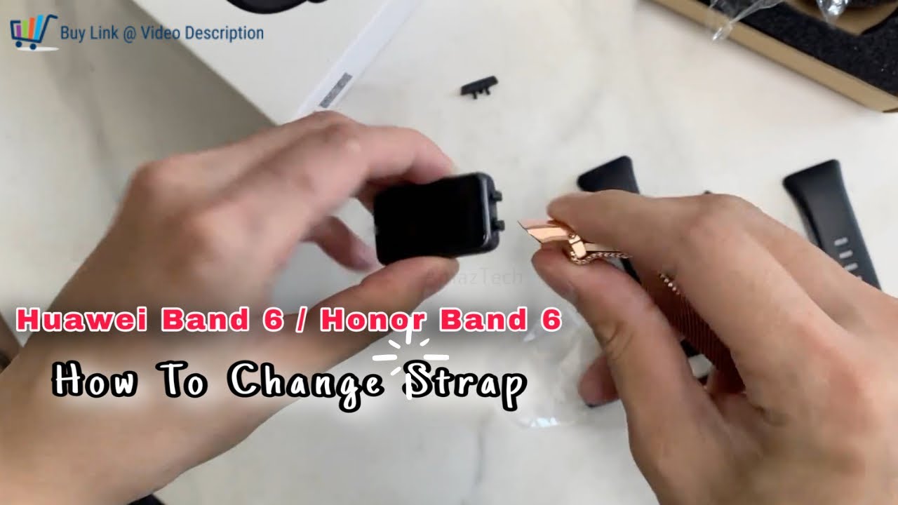 Huawei Band 6 / Honor Band 6 - How To Change Strap / Band Remove ( Buy Links @ Video Description )