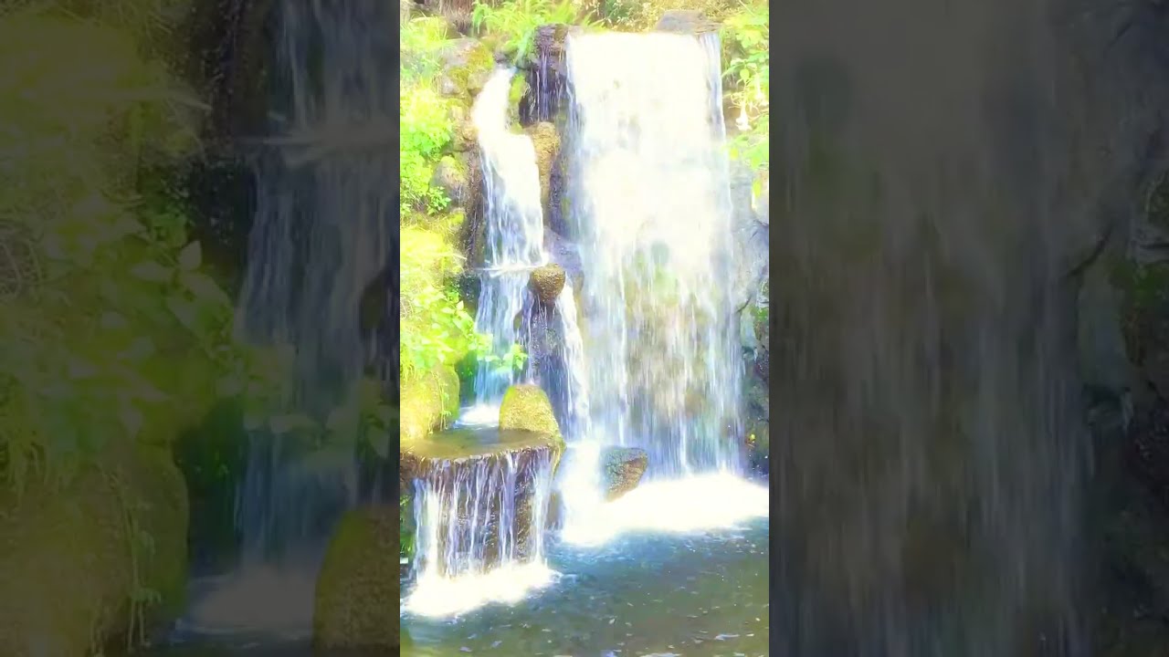 432HZ Mystical Waterfall with Soothing Music | Relaxation & Meditation Video