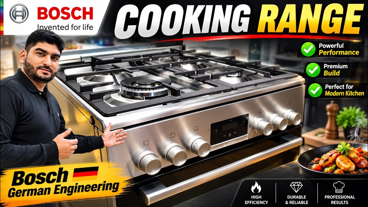 cooking range | hxr390i50k | bosch cooking range with oven | bosch freestanding cooker | oven | hob