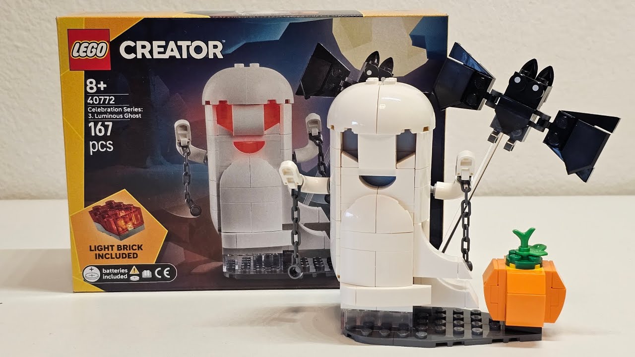 Обзор! Серия LEGO GWP Creator Celebration: 3. Светящийся призрак 40772