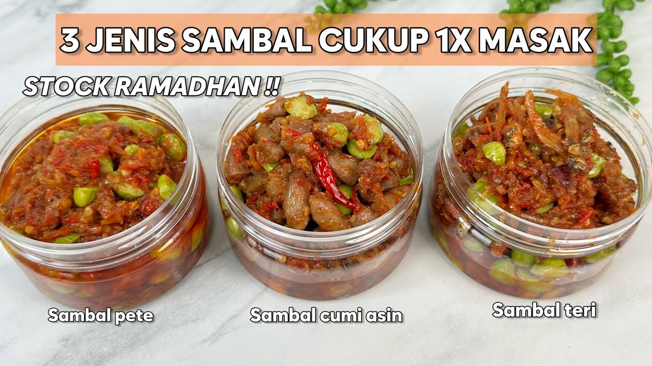 MASAKNYA SEKALI TAPI BISA DI MAKAN BERKALI KALI !!! STOCK SAMBAL BUAT RAMADHAN !