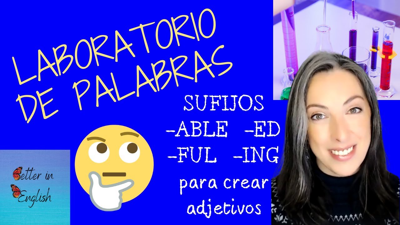👩🏻‍🏫 Sufijos -ED vs -ING❗ en ingles y otros para crear adjetivos a partir de verbos