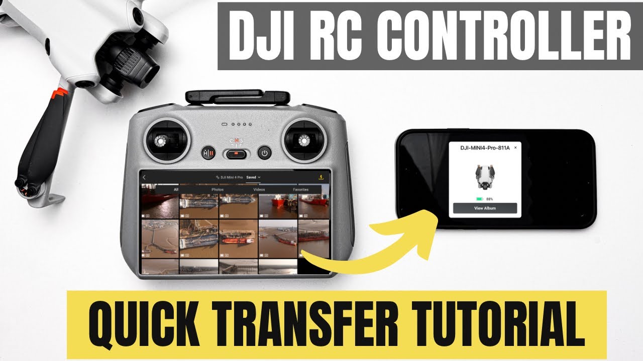 DJI RC Controller — как перенести фото и видео на телефон или планшет