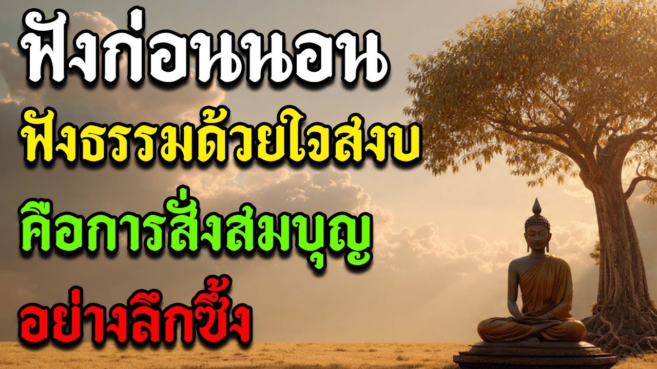 ฟังก่อนนอน ฟังธรรมด้วยใจสงบ คือการสั่งสมบุญอย่างลึกซึ้ง | ฟังแล้วจิตใส สิริมงคลค่อยๆ เข้ามา
