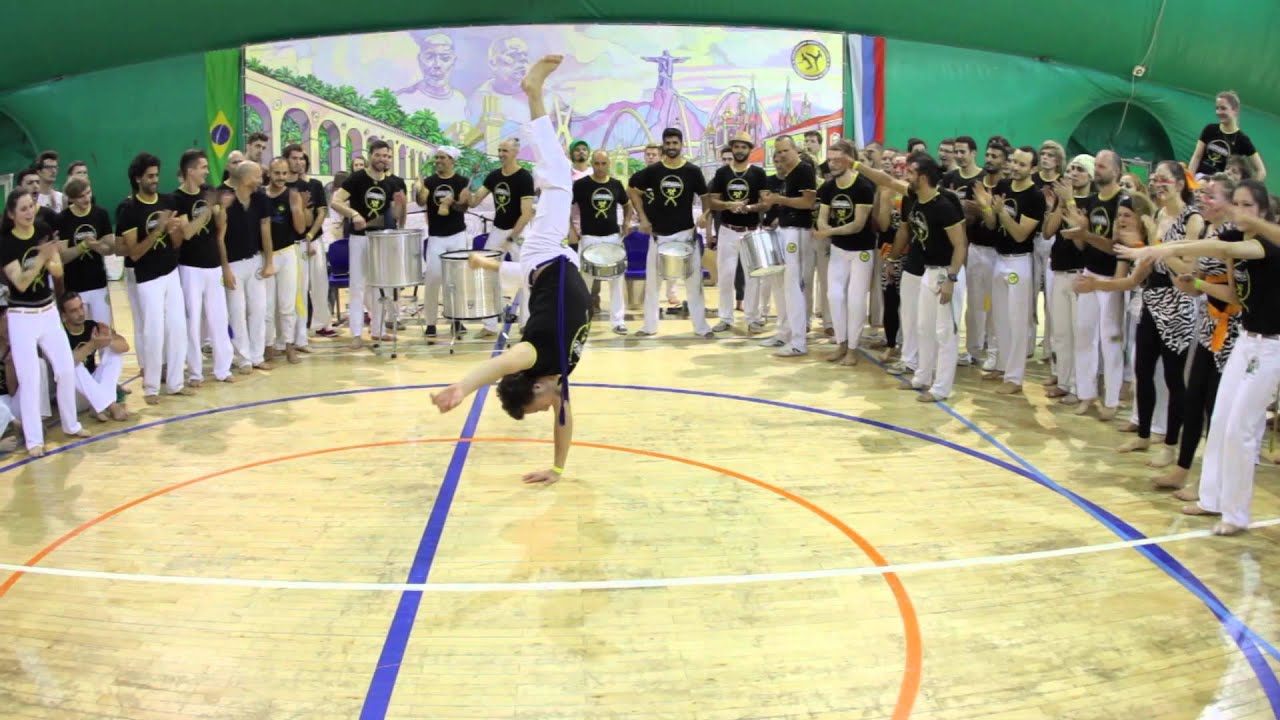 Solo on Batizado. First capoeira meeting, Moscow. CDO Mestre Cueca